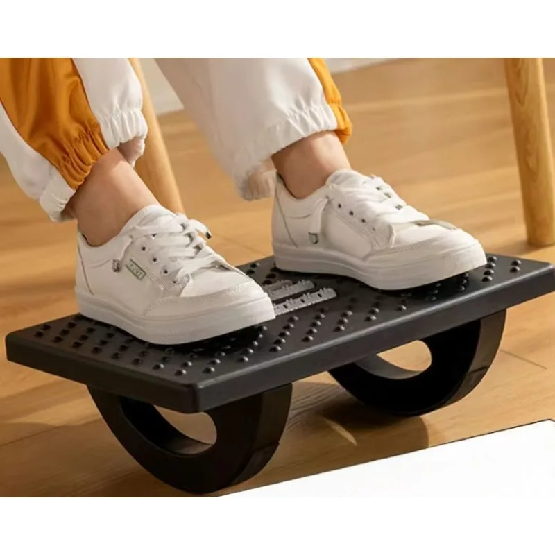 Sob a mesa pedal anti-torção pernas meio círculo 180 °   pedal de escritório com estribos de lazer e relaxamento de balanço
