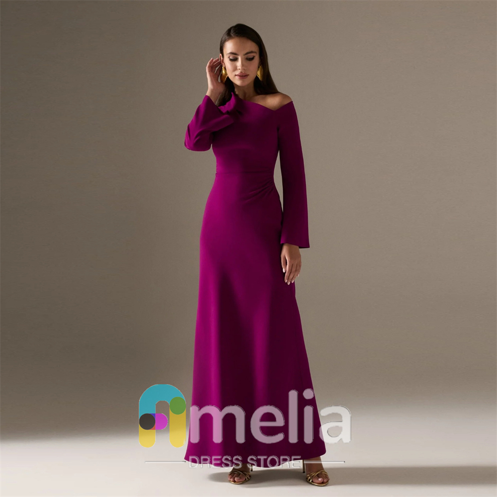 Amelia Wedding Party dresses Woman Off The Shoulder Long Evening Prom Dresses for Special Occasions Formal Gowns For Dubai 2024
