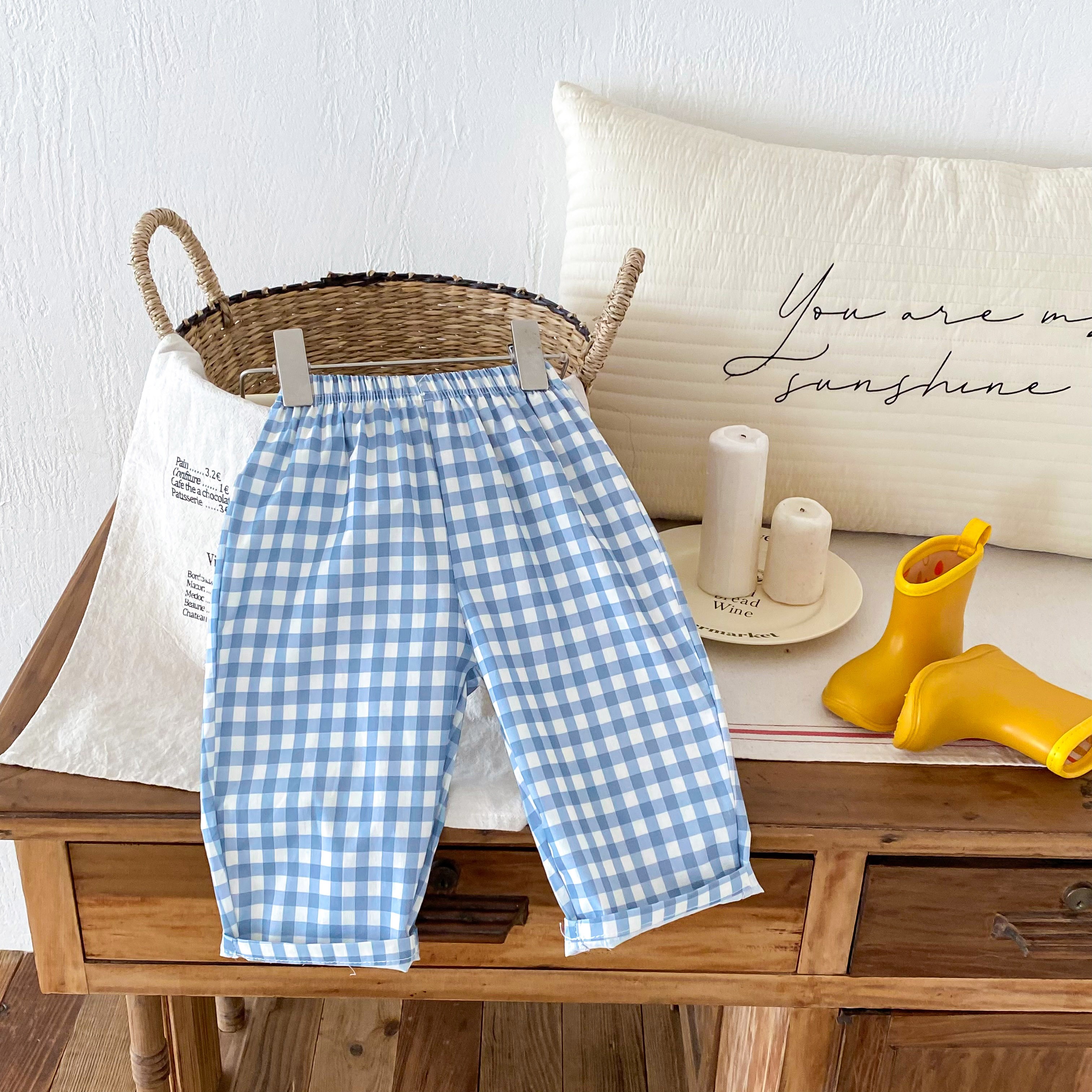 Модные Спортивные Брюки В Клетку Для Мальчиков, Весенняя Повседневная Одежда