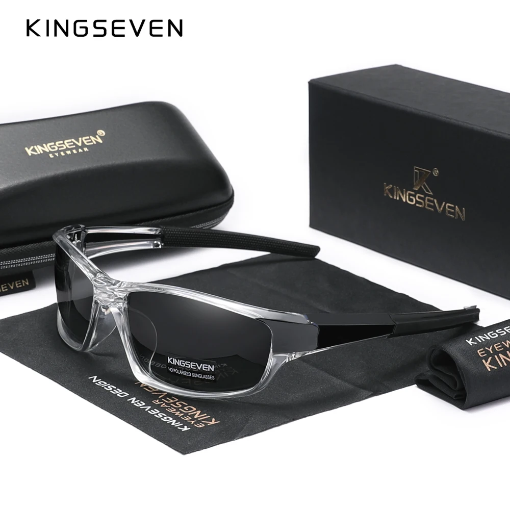 정품 KINGSEVEN 새로운 2024 디자인 남성 스포츠 편광 선글라스 여성 UV 렌즈 패션 안경 Oculos de sol