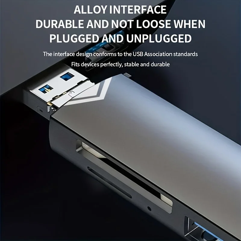 6 in 1 Kartenleser USB 3,0 auf Typ C Micro USB Universal otg Adapter Multifunktion adapter SD TF Hoch geschwindigkeit übertragung