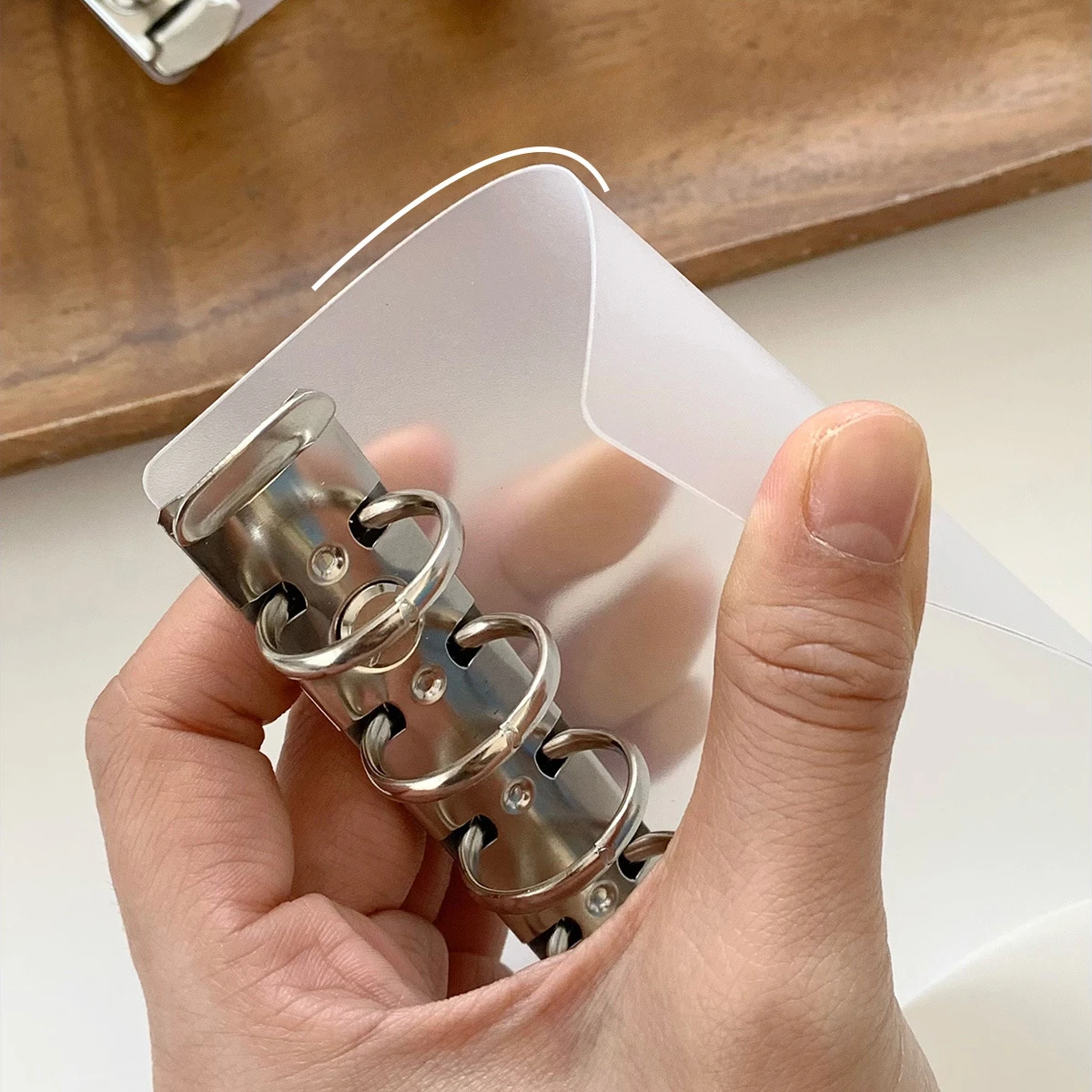M5 A7 Loose Leaf Side Insert Board Pad Partition Handmade Clip Secondary Ring Inner Page Storage Clip