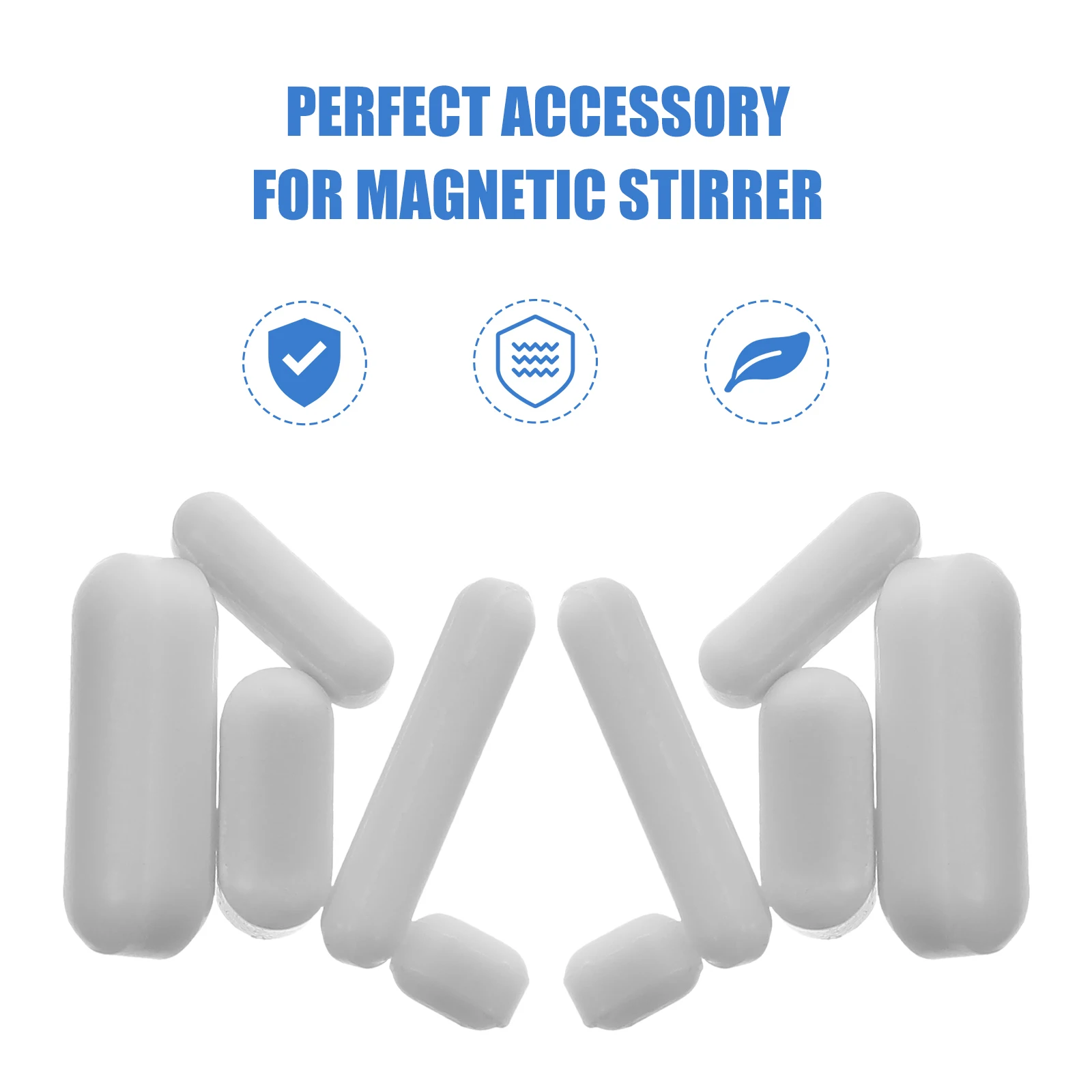 5Pcs barra magnetica da laboratorio agitatore magnetico cilindrico agitatore-miscelatore barre di agitazione agitatore magnetico laboratorio scolastico