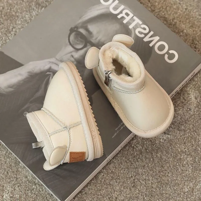 Baby Wärme Baby Stiefel Kinder Baumwolle Schuhe Schneeschuhe Baby Winter rutsch feste weiche Kleinkinds chuhe sowie Samt dick atmungsaktiv