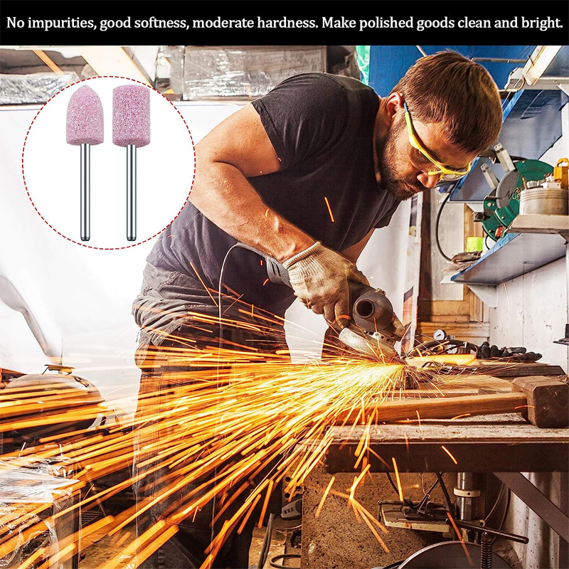 10Pcs Polishing Head Wheel Head Abrasive Mounted For Dremel Rotary Power Tools Electric Grinding Stone Wheel Dremel Accessories