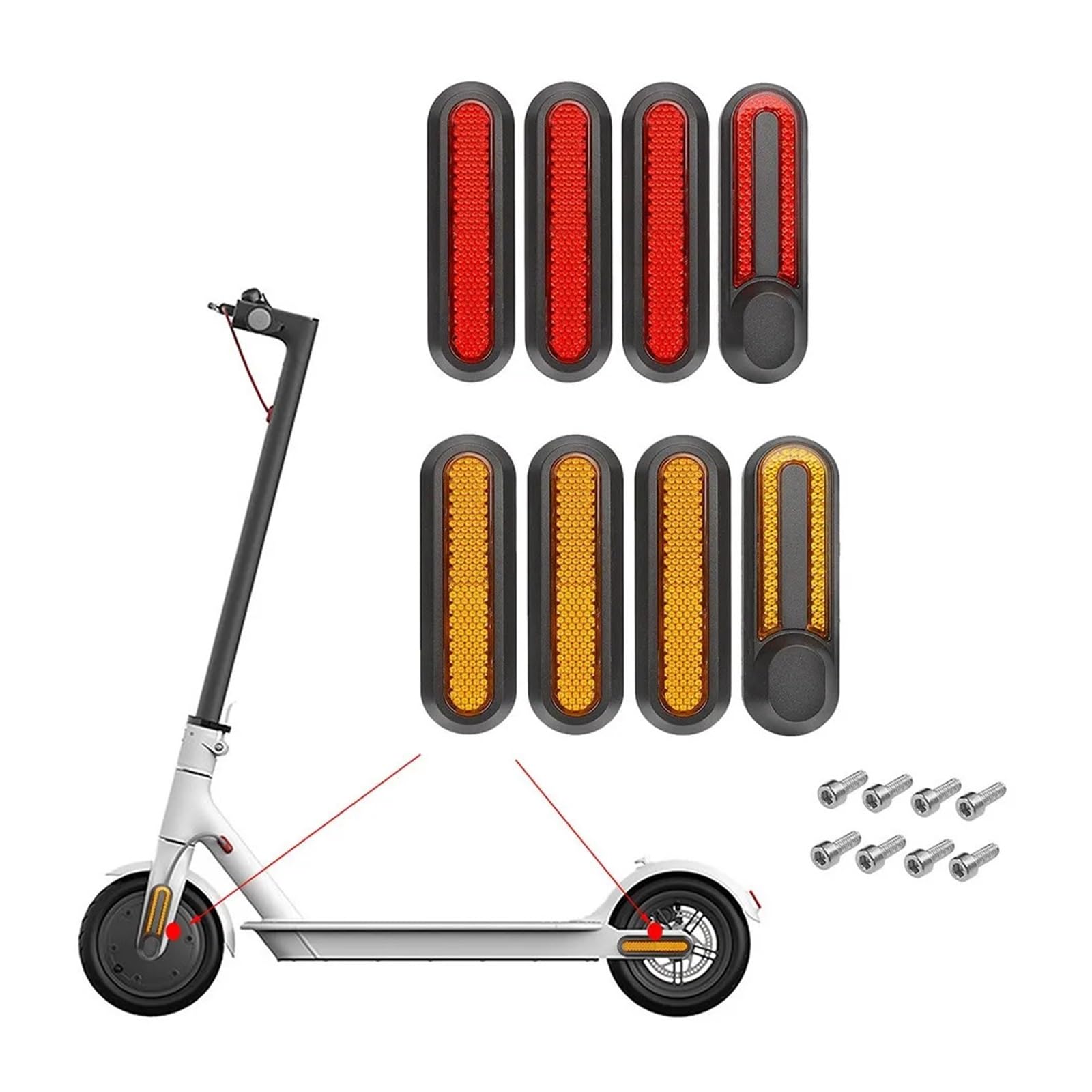1 Stück Roller-Radnabenalarm mit Befestigungsschrauben, kompatibel mit Xiaomi M365 Pro Pro2 1S Elektroroller