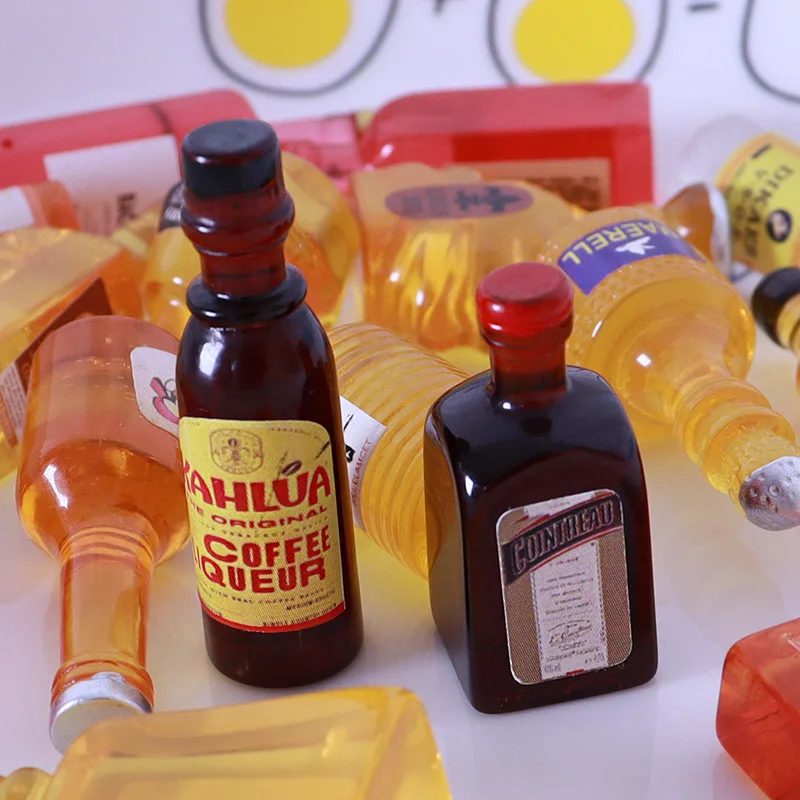 10 個ミニチュアドールハウス水ボトルモデル外国ワインボトルドリンクミニプレイキッチン人形食品玩具アクセサリーギフト