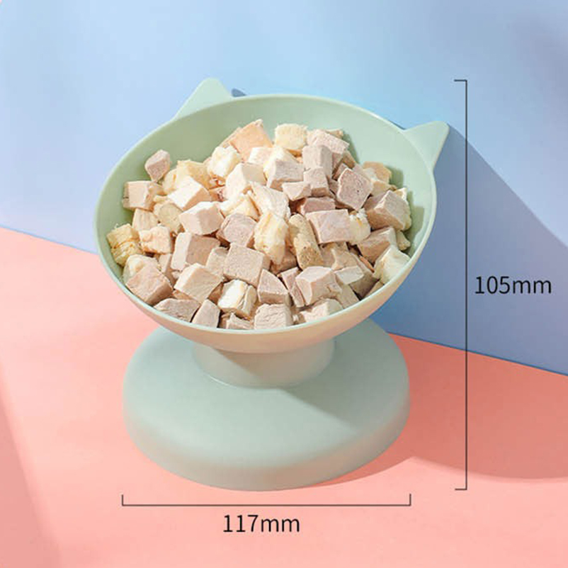 Tigelas de água para alimentação de cães e gatos populares, tigelas de boca inclinada com pés altos, design científico de suprimentos para animais de estimação