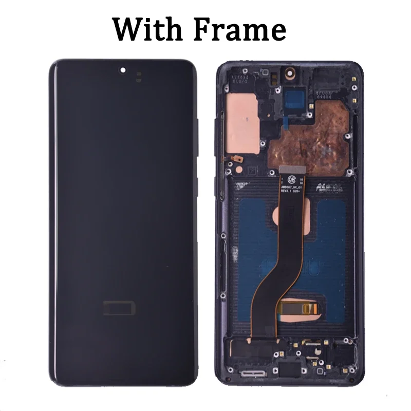 6.7" AMOLED LCD For Samsung S20 Plus LCD Display Touch Screen With Frame For Samsung S20+ 5G G985F/DS G986B LCD Display