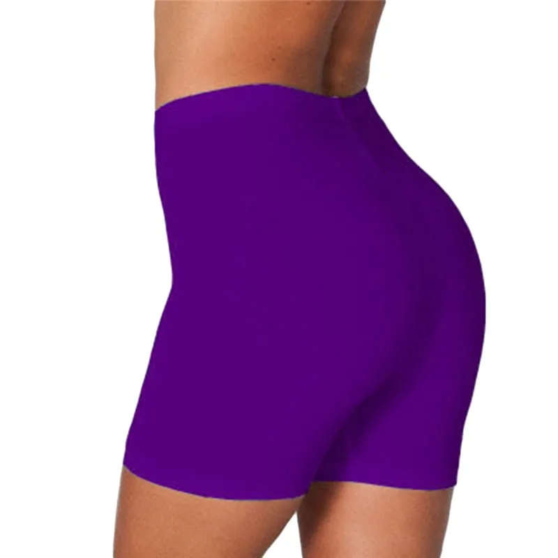 Pantalones cortos deportivos para mujer, Shorts elásticos básicos, suaves, para ejercicio al aire libre, Verano