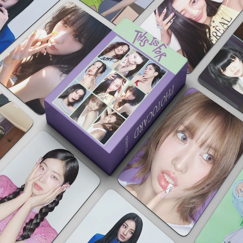 55Pcs/Set Kpop Idol NaYeon Momo New Album THIS IS FOR Lomo Cards Mina Sana Chaeyoung Tzuyu Jihyo Dahyun Momo Photocard Fans Gift