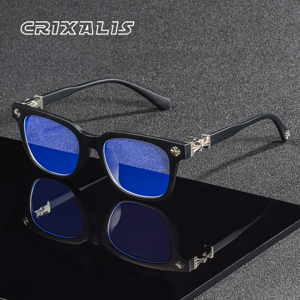 CRIXALIS gafas clásicas cuadradas antiluz azul, gafas de lectura para libros, gafas graduadas para mujeres y hombres, gafas para ordenador