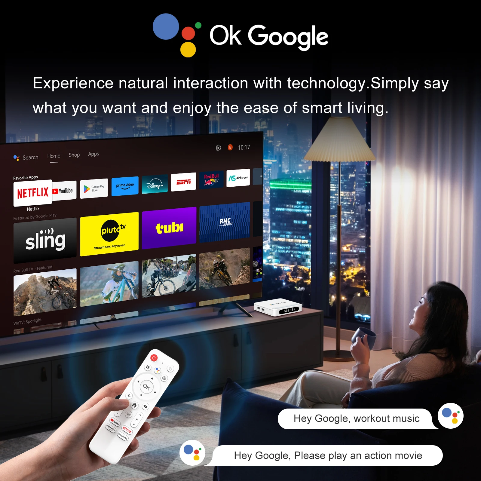 New Android 14.0 H96 Max H618 Plus Allwinner H618 HDR 8K Wifi6 BT5.4 Voice Assistant Media Player 8K 4GB 128GB Smart TV Box H313
