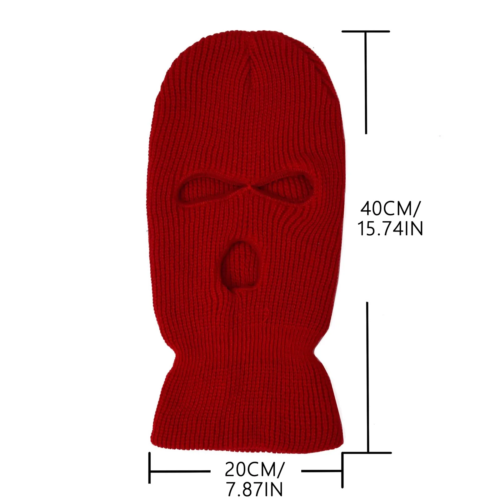 2024 nueva cubierta para todo el rostro máscara de esquí sombrero 3 agujeros pasamontañas ejército táctico CS gorros de punto a prueba de viento capó invierno cálido gorras Unisex