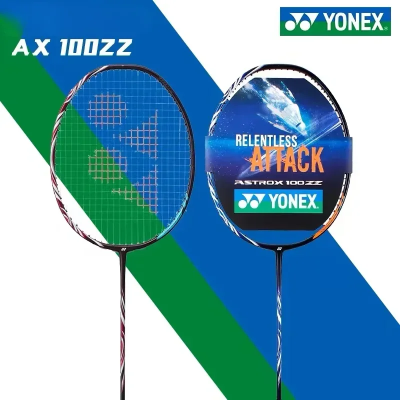 YONEX Badminton Racket ASTROX 100ZZ Blue Red AX88Dpro 88Spro Carbon Offensive Professional Ax100zz Badminton Racket With Line 4U