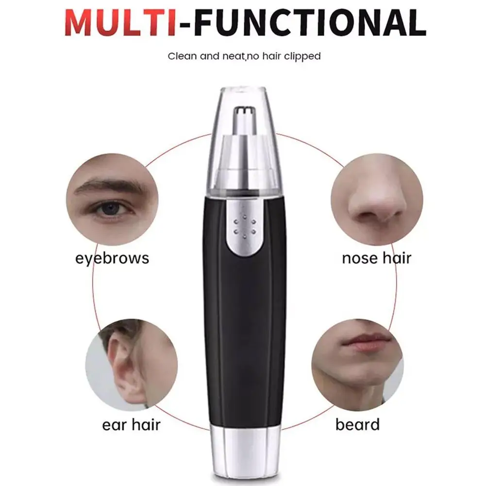 ผมจมูกไฟฟ้าTrimmerเครื่องโกนหนวดจมูกคิ้วตัดผมจมูกScraperจมูกตัดกรรไกร