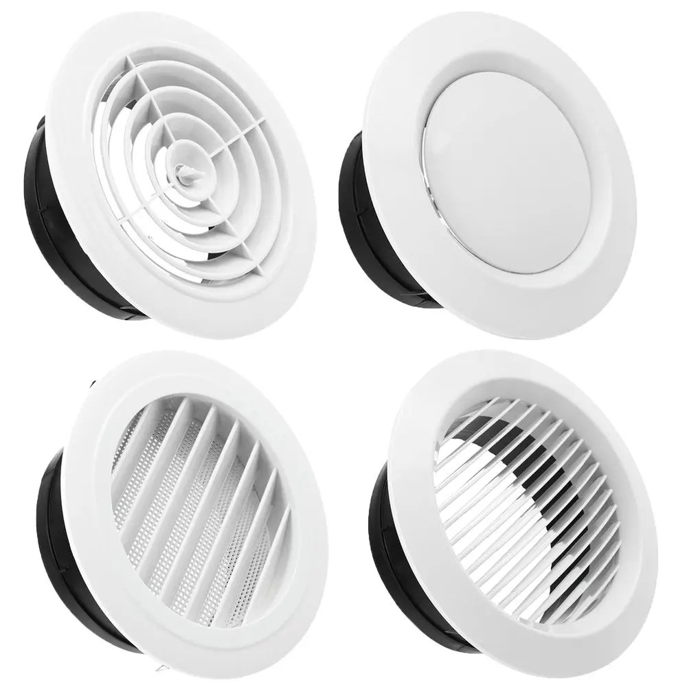 Várias formas 100/150mm tampa de ventilação de duto redondo válvula de extrato de ventilação de ar grade de ventilação de circulação de ar capa