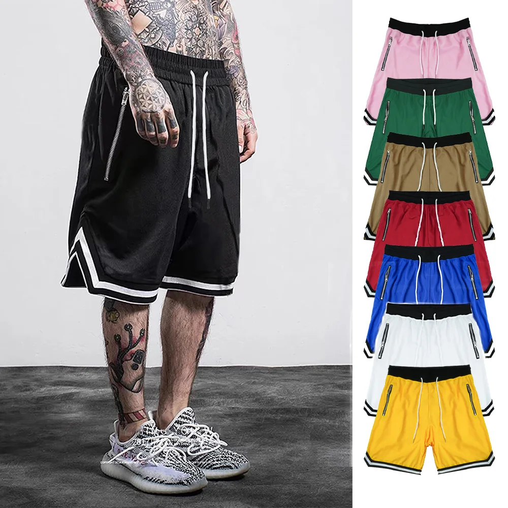 Herren Sport Basketball Shorts Mesh Quick Dry Gym Shorts für Sommer Fitness Jogger Lässige atmungsaktive kurze Hosen Scanties