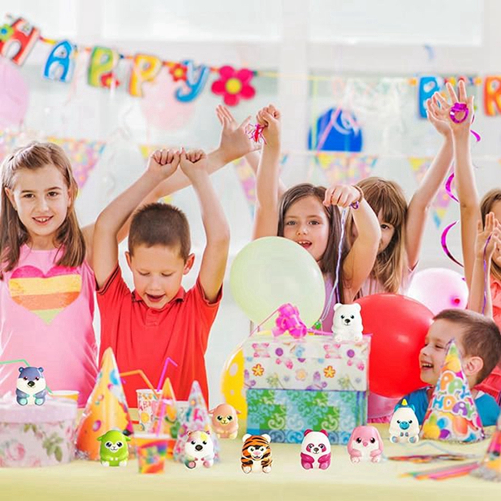 6/12 pçs para crianças adulto mini kawaii bonito alívio do estresse espremer brinquedos aleatórios lento subindo squishies brinquedo carnaval goodie saco stuffers