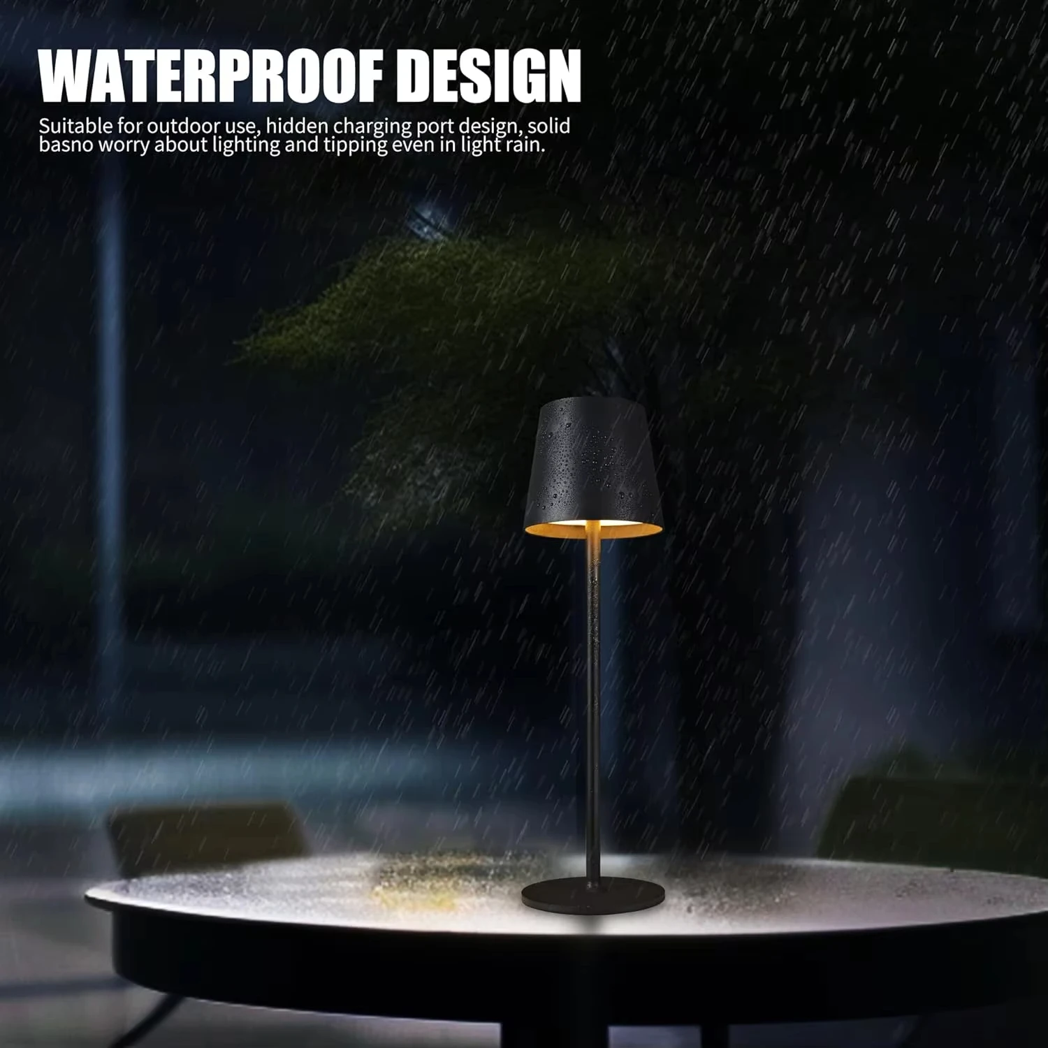 Lámpara de mesa Led recargable inalámbrica, luz nocturna de escritorio con Sensor táctil, 3 niveles regulables para restaurante, Hotel, Bar, luces decorativas