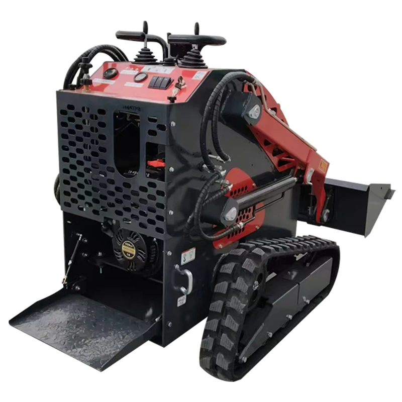 Manufacturer Direct 380E Mini Wheel Slip Loader Multi functional Mini Loader Small Forklift Customization