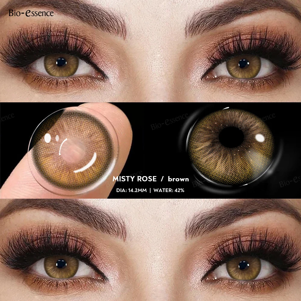 Brand New Bio-essence 1 Pair Colored Contact Lenses Cosplay Colored Eye Lenses Blue Halloween Contact Lenses