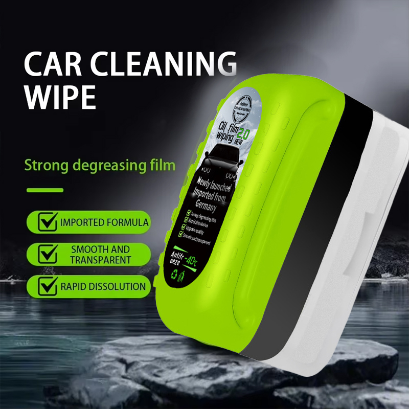 Car glass oil film wiping removal strong detergent, motorcycle front windshield cleaning, rearview mirror coating cleaning brush