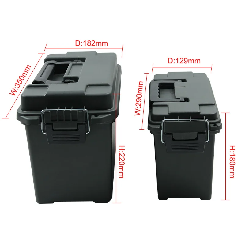 Hoge sterkte kunststof munitiekist |   Lichtgewicht en slagvast |   Veilige opslag voor wapens en munitie |   Accessoire krat