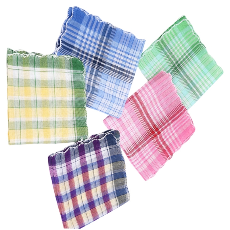 Pañuelo liso 28x28cm para uso informal para adultos, paño bolsillo, pañuelo cuadrado y transpirable, toalla para 5