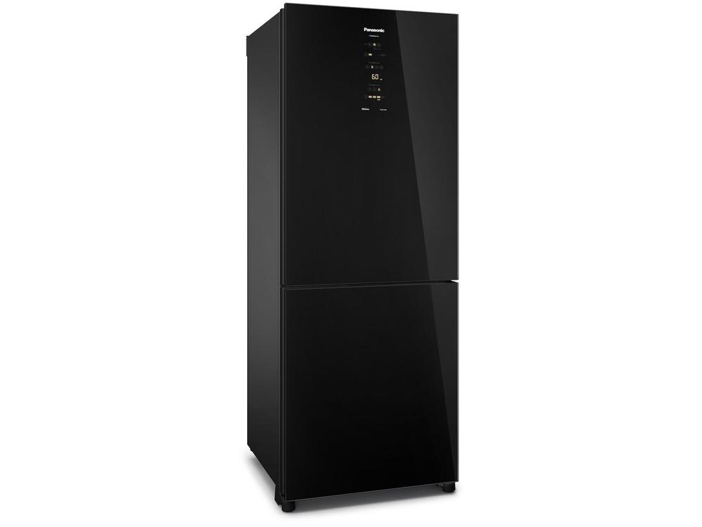 Geladeira/Refrigerador Panasonic Frost Free Duplex Inverse Black Glass 450L BB65 - 110V