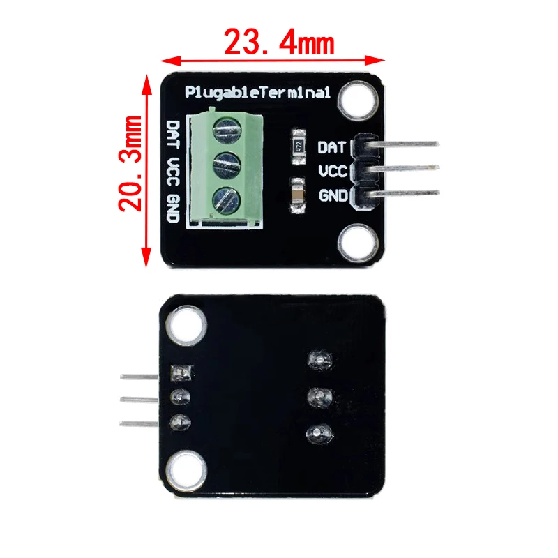 Kit de módulo de Sensor de temperatura DS18B20, Cable de Sensor Digital resistente al agua de 100CM, adaptador de Terminal de sonda de acero inoxidable para Arduino