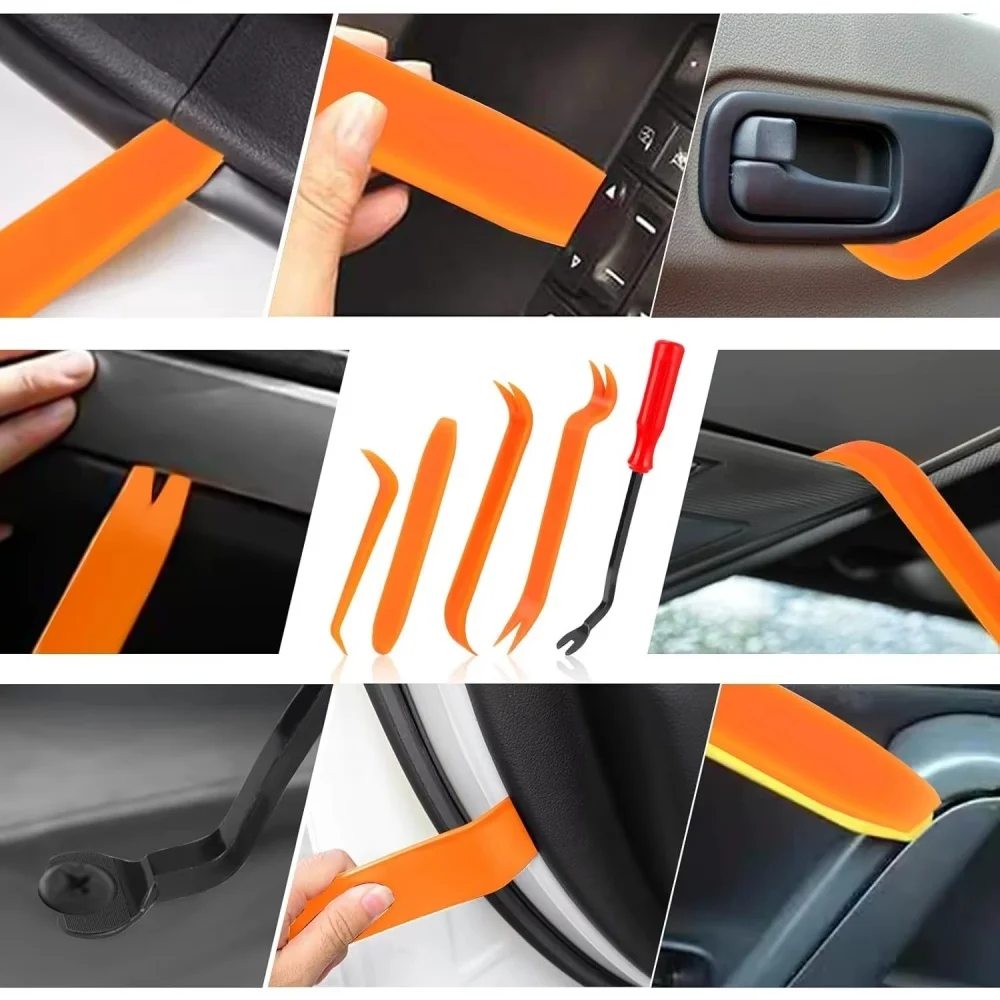 100 Uds Clip de sujeción automático cuerpo de coche mixto pasador de retenedor de empuje remache parachoques puerta Panel de ajuste Kit de sujeción Clips de coche caja o paquete de bolsa