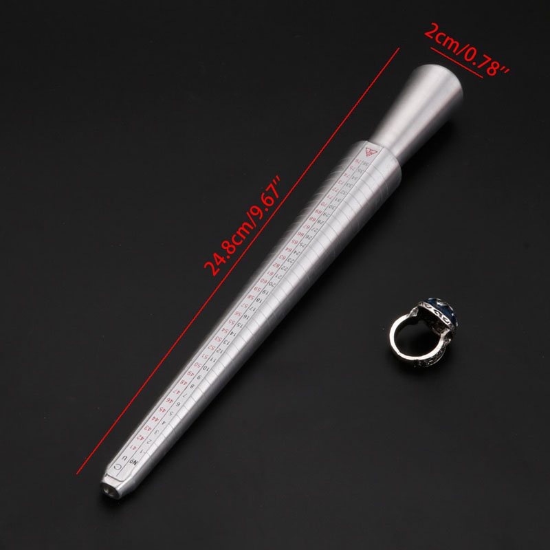 Ring Sizer Measuring Tool Set Including Ring Sizer Mandrel Finger Sizing Guage Ring Sizer Adjuster for Jewelry Making