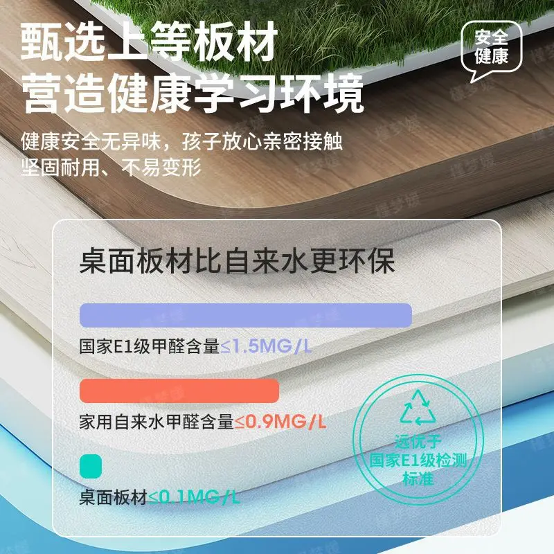 Conjunto de cadeira e escrivaninha infantil, Mesa para casa, Estudante do ensino fundamental, TPC