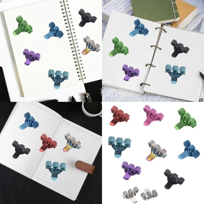 Máy giữ bút kim loại E8BE 3PCS với kẹp túi cho y tá của y tá bút chì lỗ với vòng lò xo có thể điều chỉnh