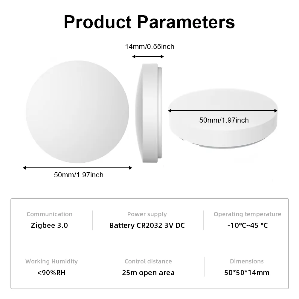 Inteligente zigbee interruptor de cena sem fio botão automação cenário controlador alimentado por bateria ligação inteligente dispositivos tuya