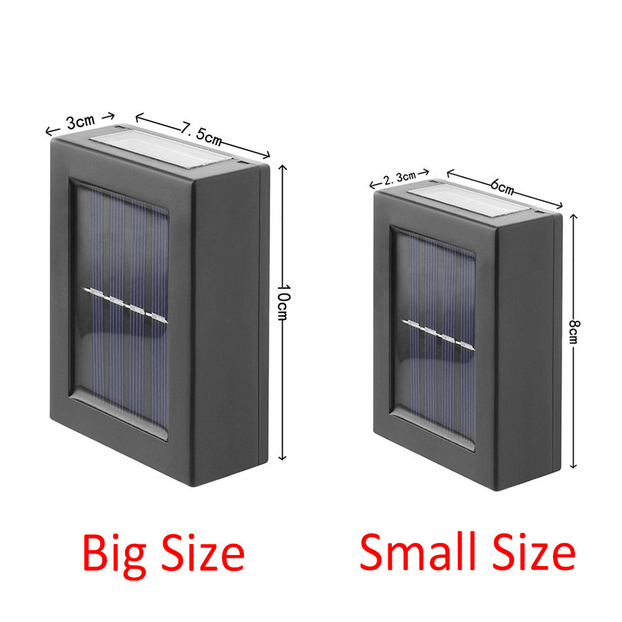 Solar Light Outdoor Up and Down Wall Washer Light Waterproof Solar Lamp for Garden Street Landscape Balcony Yard Porch Decor