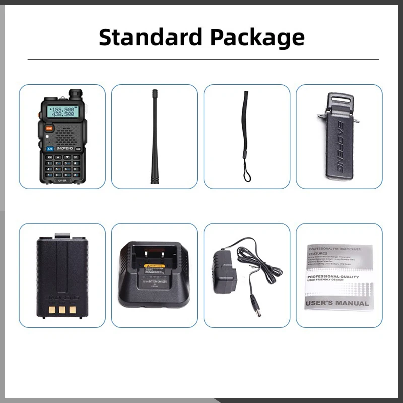 Baofeng UV 5R Walkie Talkie 5W/8W Dual Band VHF UHF Long Range Two Way Radio High Power Handheld Transceiver Przenośne radio amatorskie