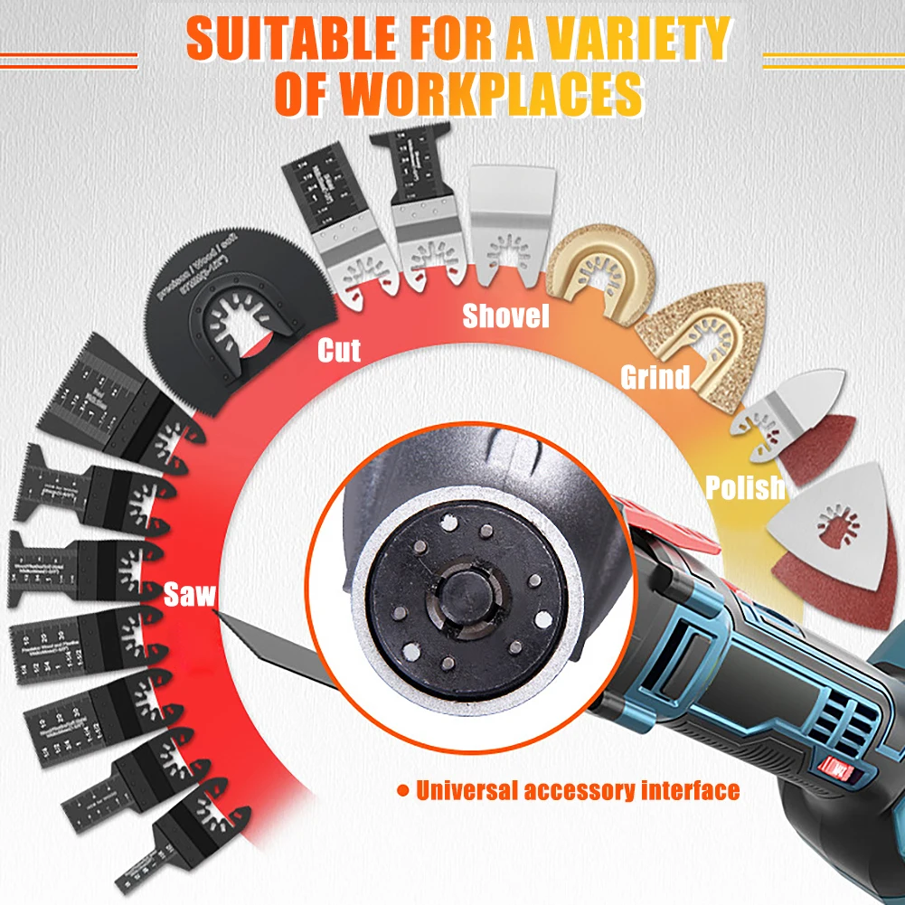 Multi-Function Oscillating Quick Release Saw Blade For Renovator DIY Power Tool Accessories Universal Cutter Blade