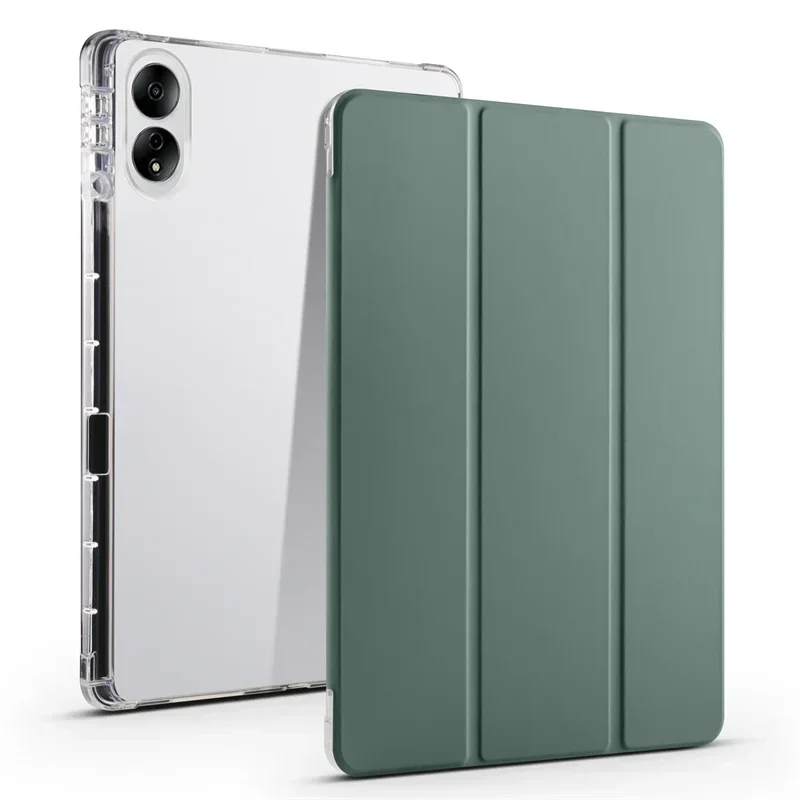 Para Xiaomi Poco Pad funda con portalápices soporte abatible suave TPU trasera magnética funda para tableta para Redmi Pad Pro 2024 funda de 12,1 pulgadas