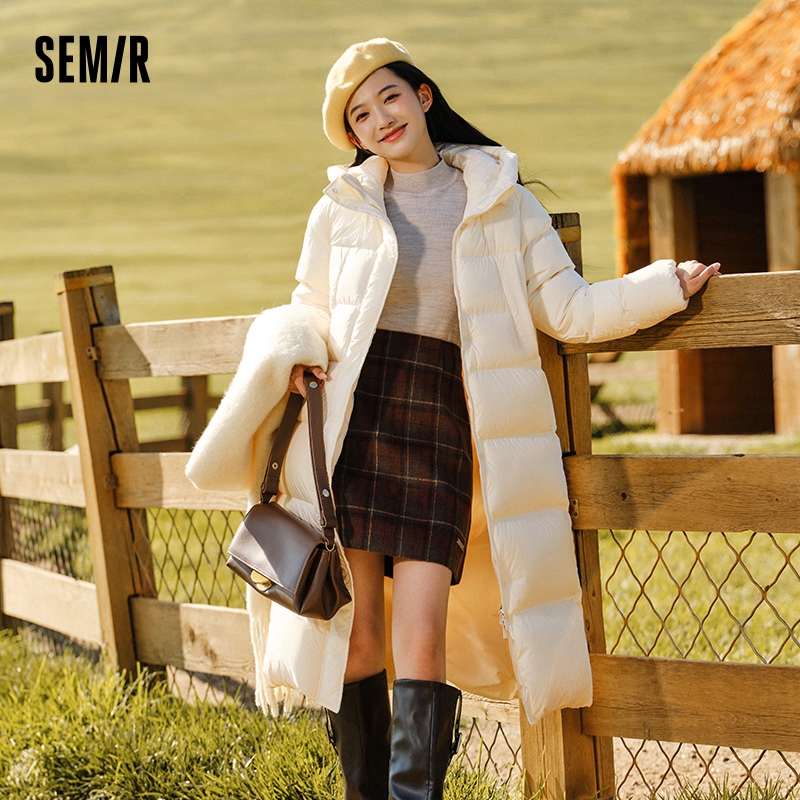Semir Daunenjacke für Damen, lang, dreifach, vielseitig, 2024, aktualisierter Winter, neuer lockerer Kapuzenmantel, einfache Daunenjacke