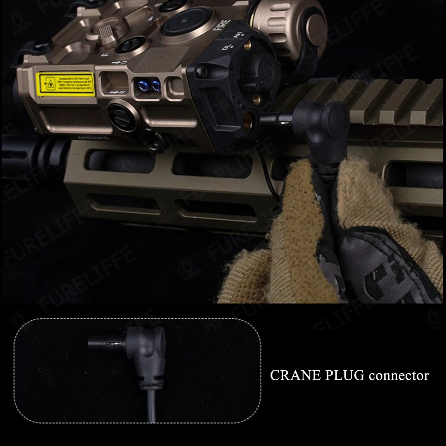 Taktische AXON Remote In-Line Dual Funktion Druckschalter Taschenlampe PEQ NGAL Laser Pushbutton SF/2,5mm/Kran Stecker