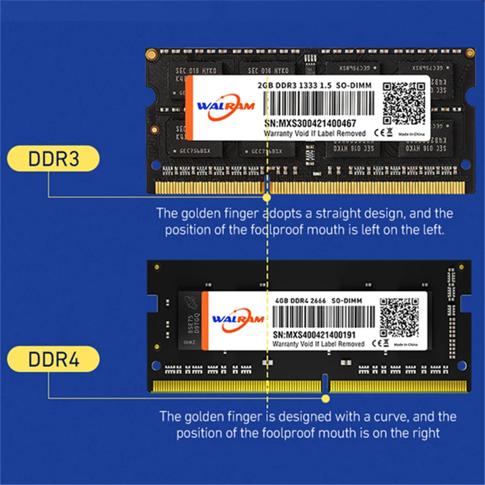 Walram memoria RAM DDR3L โน้ตบุ๊ค8GB 4GB 1.35V 204pin 1600MHz PC3L แล็ปท็อปหน่วยความจำ SODIMM