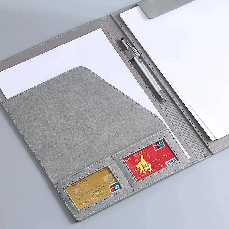 A4レザービジネスフォルダーpadfolioポートフォリオ、磁気クリップボード、会議フォルダー、ドキュメントファイルオーガナイザー、オフィス、12.9x9.6"