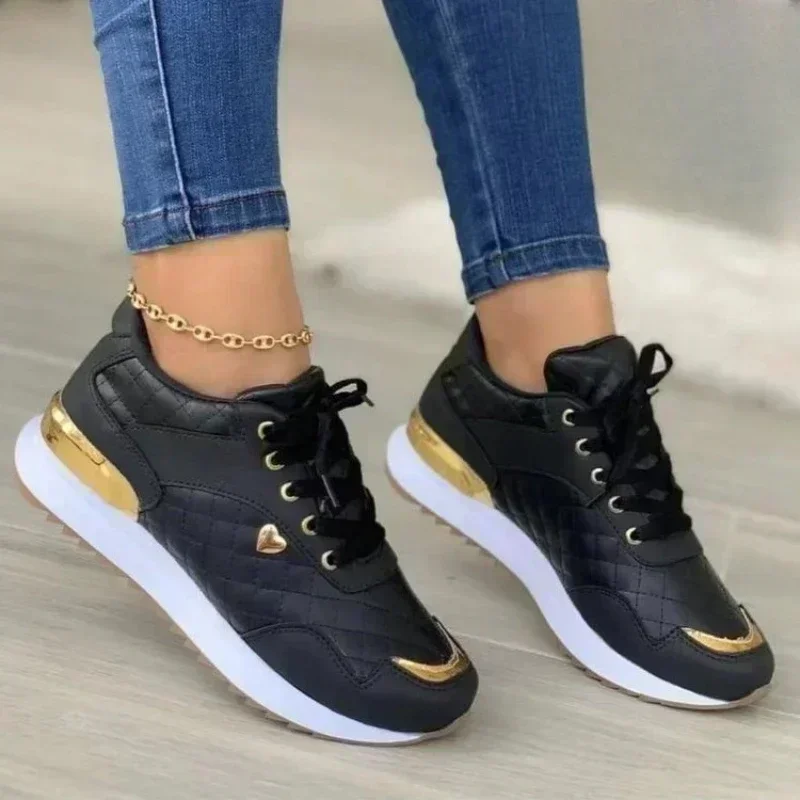 2025, frauen Mesh Turnschuhe Patchwork Lace Up Flache Schuhe für Frauen Leichte Weibliche Schuhe Klassische Vielseitig Zapatillas De Mujer