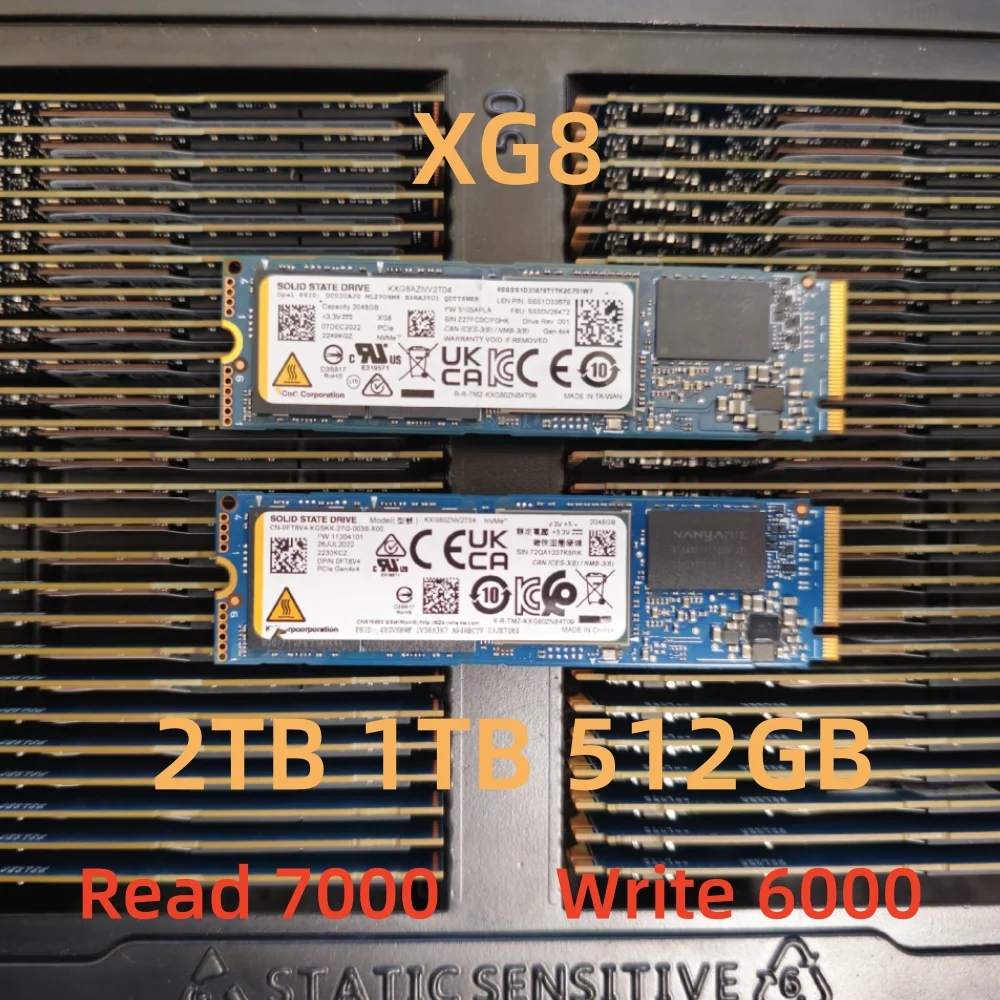 Original For KIOXIA XG8 solid-state drive  512G 1T 2T 2280 M.2 PCIe4.0*4 NVME Protocol Gen4.0 Desktop Laptop SSD