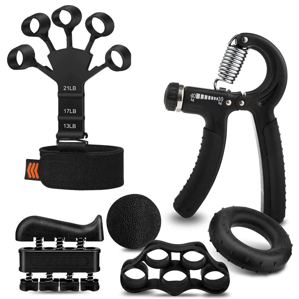 5-60Kg Pinza per mano pesante regolabile Fitness Ginnico per mano Grip Allenamento per il polso Pinza per dito Rinforzo per mano per paziente