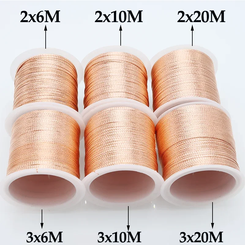 6/8/10/15/20M Length Desoldering Braid Wick Solder Remover Wire Low Residue No-Clean for PCB BGA Welding Rework Soldering Tool