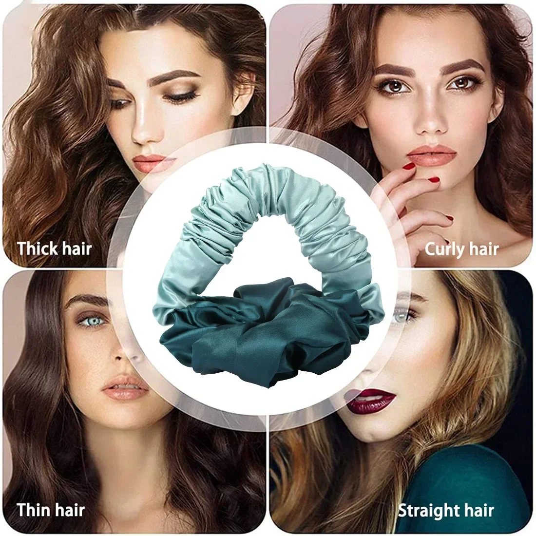 Varilla rizadora sin calor, diadema sin calor, rizadores de pelo suaves, rulos de pelo perezosos, rizos de seda para dormir, lazos, varillas permanentes, herramientas de peinado
