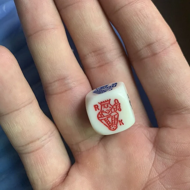 10 Chiếc Xi Xúc Xắc Trò Chơi Xếp Hình Gửi Trẻ Em 6 2 Mặt Xúc Xắc Thoại Phụ Kiện 16Mm